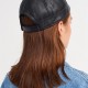 Unisex Gerçek Deri Docker Şapka Siyah